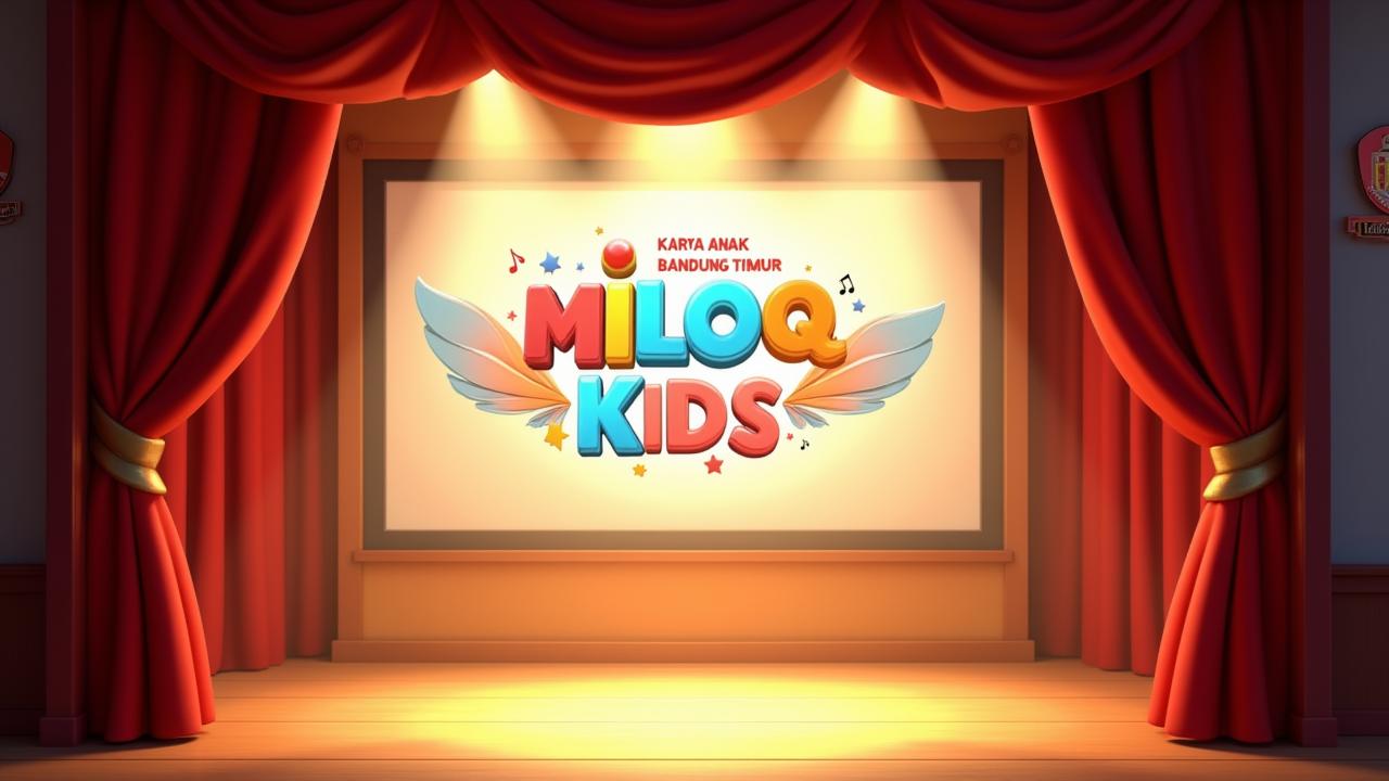 Anak-anak SDN Sukarela bernyanyi bersama MILOQ Kids